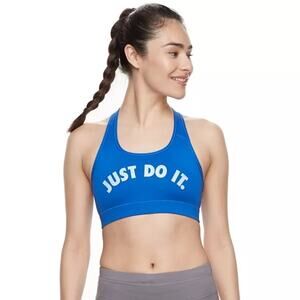 Nike Victory Just Do It Medium Impact Sports Bra.